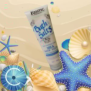 Fasmc Bath Salts Body Massage Scrub 380g - Milk