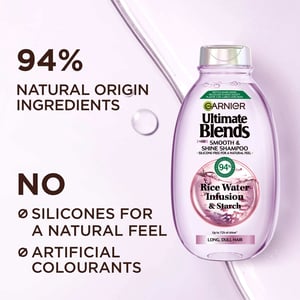 Garnier Ultimate Blends Rice Water Infusion & Starch Shampoo 300ml •