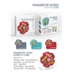 Fingertip Gyro Rubik's Cube - Mint Green