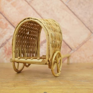 Bamboo Bullock Cart Showpiece