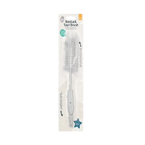 123 Baby Bottle And Teat Brush - White