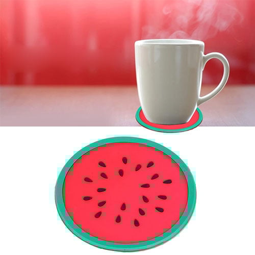 Silicone Mug Coaster 6pcs - Watermelon