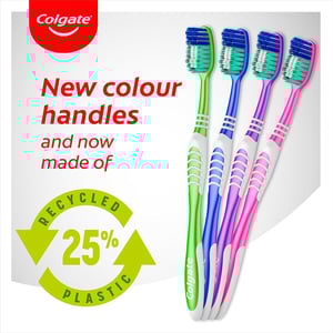 Colgate Medium Extra Clean Toothbrush - Green