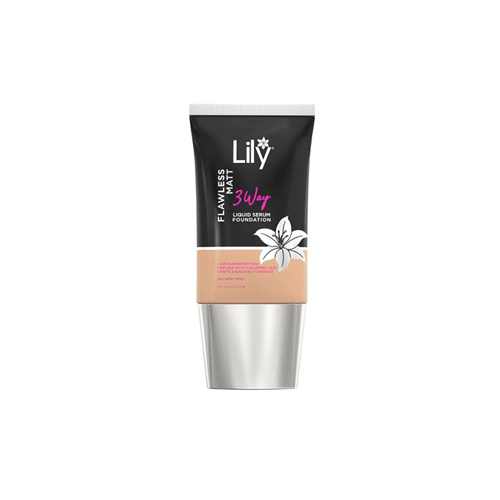 Lily Flawless Matt 3 Way Liquid Serum Foundation 30ml - Oat