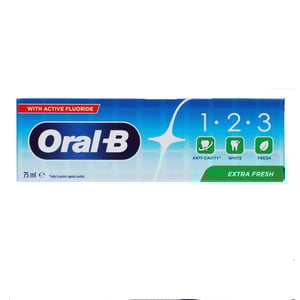 Oral B 123 Extra Fresh Toothpaste 75ml