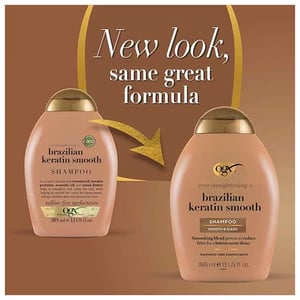 OGX Ever Straightening + Brazilian Keratin Smooth Shampoo 385ml•