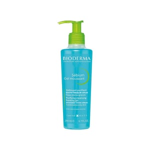 Bioderma Sebium Gel Moussant Purifying Cleansing Foaming Gel for Combination to Oil Skin 200ml•