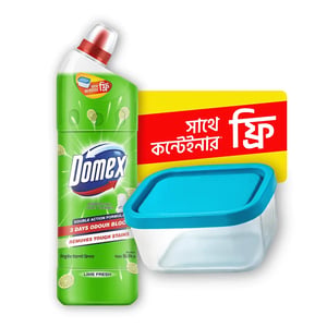 Domex Liquid Toilet Cleaner 750ml - Lime Fresh (Get Food Container Free)