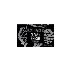 Lynx Clean + Fresh Face & Body Soap 100g