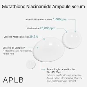 APLB Glutathione Niacinamide Ampoule Serum 40ml •