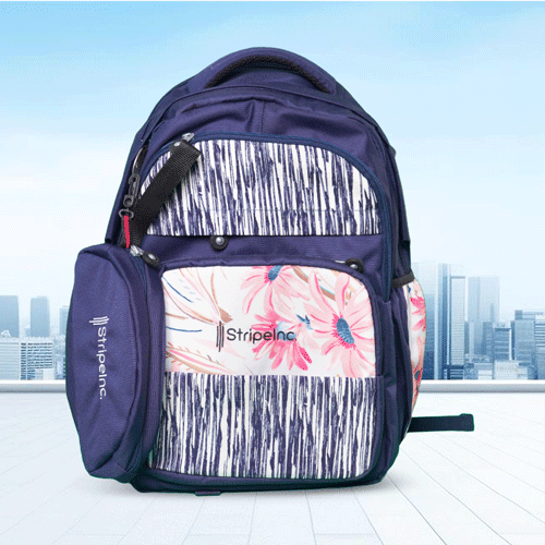 Stripelnc Exclusive School Backpack - Pink Fuchsia