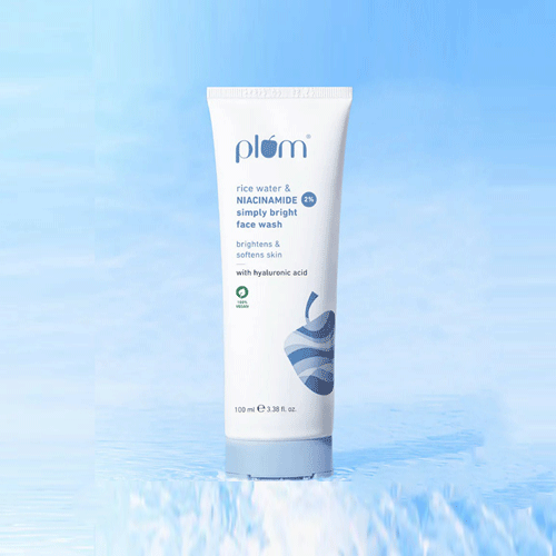 Plum Rice Water & 2% Niacinamide Simply Bright Face Wash 100ml