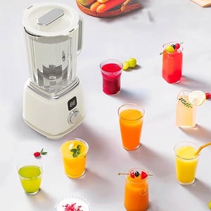 Rechargeable Citrus Juicer With Led Display - White