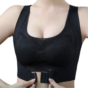 Soft Padded Butterfly Shape Bra For Women - M Black