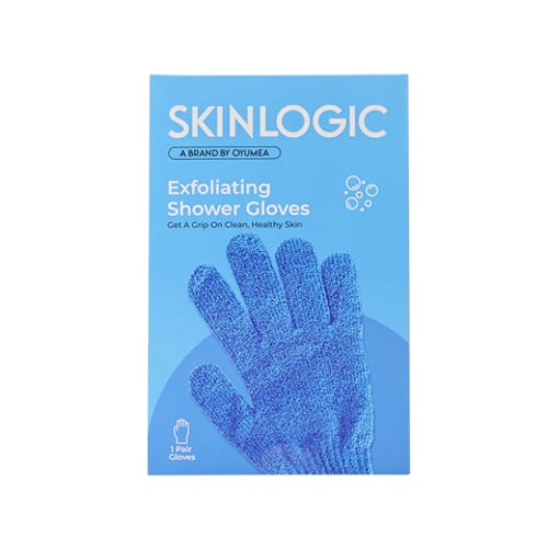 Skinlogic Exfoliating Shower Gloves - Blue