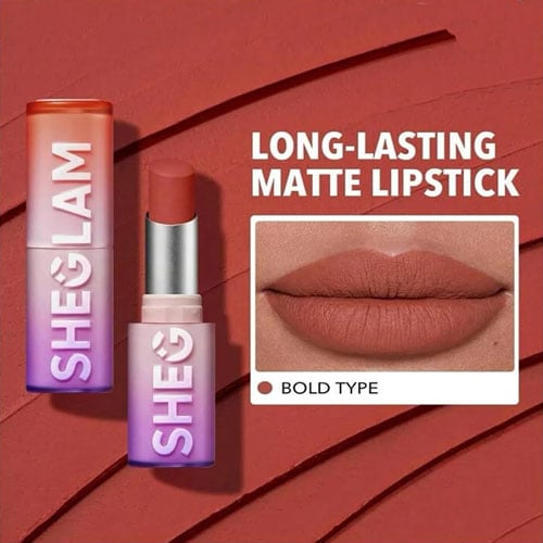 Sheglam Dynamatte Boom Long-Lasting Matte Lipstick 2.7g - Bold Type