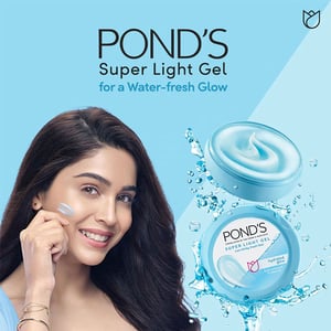 Pond's Hydrated Glow Hyaluronic & Vitamin E Super Light Gel Moisturiser 100ml•