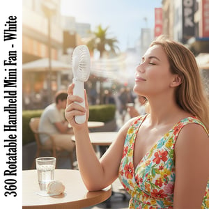 360 Rotatable Handheld Mini Fan •
