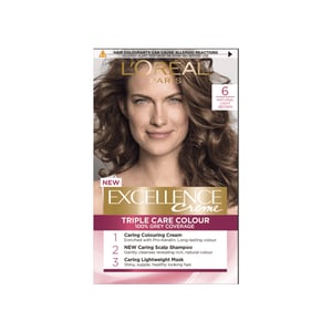 L'Oreal Paris Excellence Creme Haircolour - 6 Natural Light Brown •