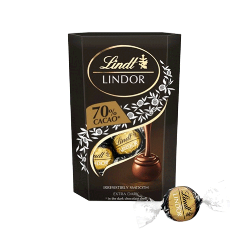 Lindt LINDOR Dark 70% Chocolate Truffles 200g •
