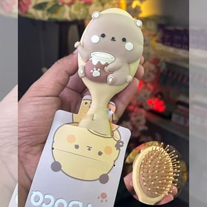 Cute Squirrel Mini Hair Comb - Light Brown