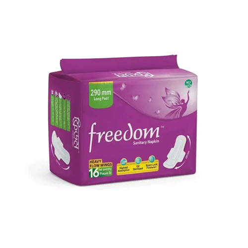 Freedom Sanitary Napkin Heavy Flow 16 Pieces