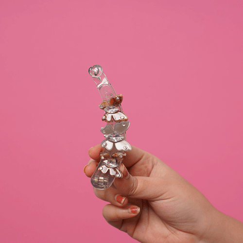 Premium Look Butterfly Hair Clip - Gray