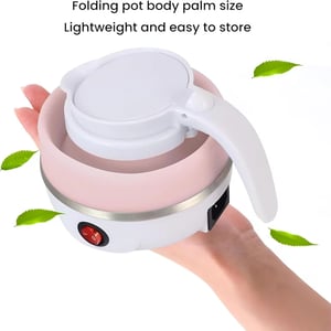 Foldable Silicone Electric Kettle - Pink