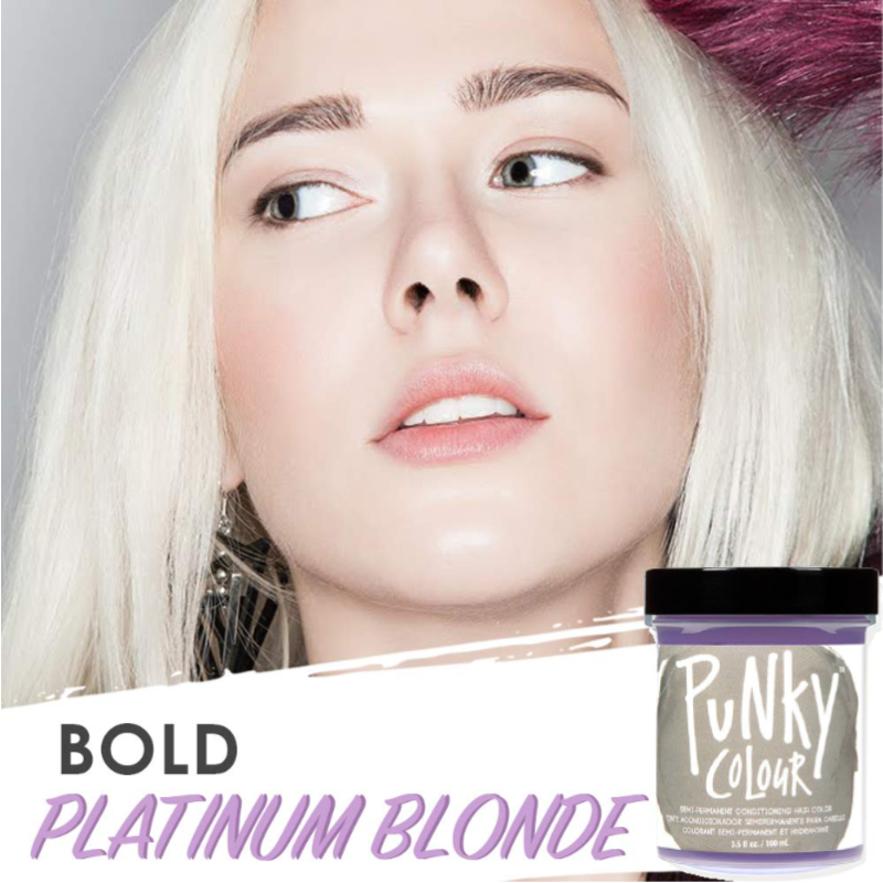 Jerome Russell Punky Color Semi-Permanent Conditioning Hair Color 100ml- Platinum Blonde Toner