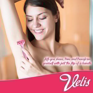 Velis Lubricated Aloe Strip 6 Blades Razor - 2pcs