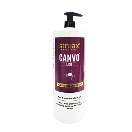 Streax Canvo Line Purifying Shampoo For Deep Cleansing & Removing Build Up From Hair & Scalp 1.5L   •