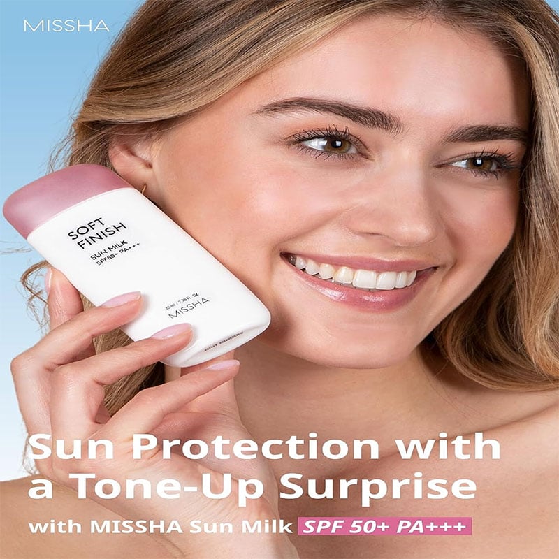 Missha All Around Safe Block Soft Finish Sun Milk 70ml - SPF50+ PA+++