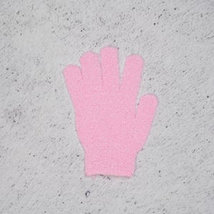 Body Scrubber Bath Gloves - Light Pink