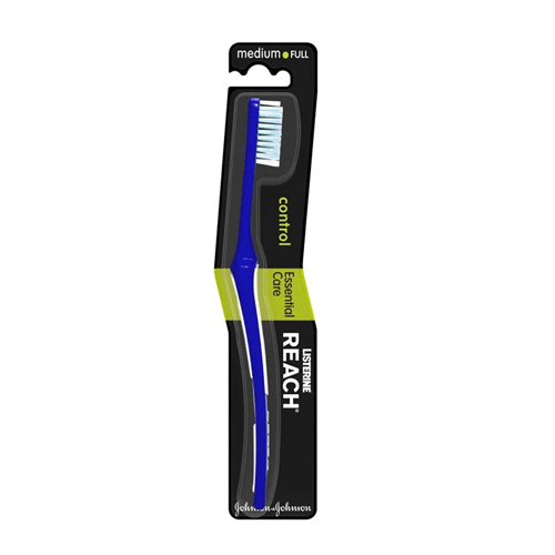 Reach Essential Care Control Medium Tooth Brush -  Navy Blue