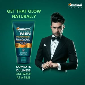 Himalaya Men Power Bright Licorice Face Wash 100ml