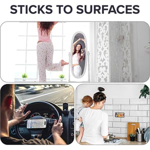 Adhesive Silicone Suction Phone Holder - Baby Pink