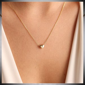 Love Shape Gold Plated Chain For Women