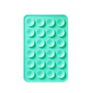 Adhesive Silicone Suction Phone Holder - Light Aqua