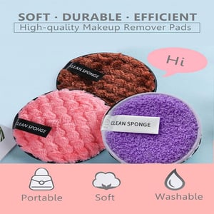 Clean Sponge Makeup Remover Puff - Violet