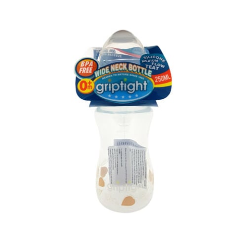 Griptight Wide Neck Bottle 250ml - 0m+