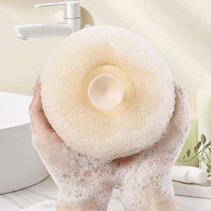 Exfoliating Sponge Shower Loofah - Light Peach