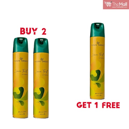 Nature Beauty Lemon Twist Air Freshener 300ml (Buy 2 Get 1 Free)