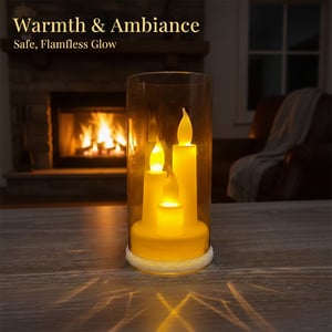 3 In 1 LED Covered Candle Lamp