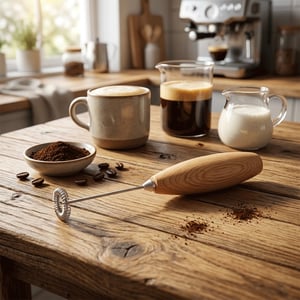 Mini Electric Milk Frother •