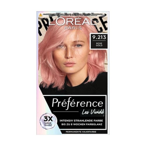 L'Oreal Paris Preference Les Vivid Permanent Haircolour - 9.213 Rose Gold•