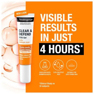 Neutrogena Clear & Defend Sos Gel For Spot Prone Skin 15ml