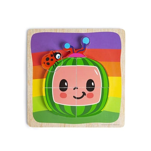Cocomelon 3D Wooden Jigsaw Puzzle - Watermelon