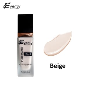 Everly Beauties Pure Matte Full Coverage Foundation - Beige