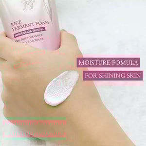 Dabo Rice Whitening Face Wash Shining Ferment Foam 100ml •