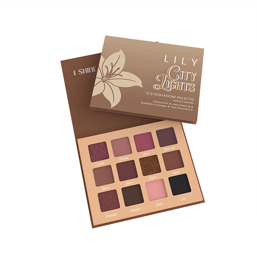 Lily City Lights 12 Eyeshadow Palette - Perfect Brown